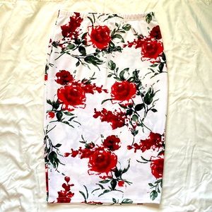 SHEIN New Patterned Pencil Skirt